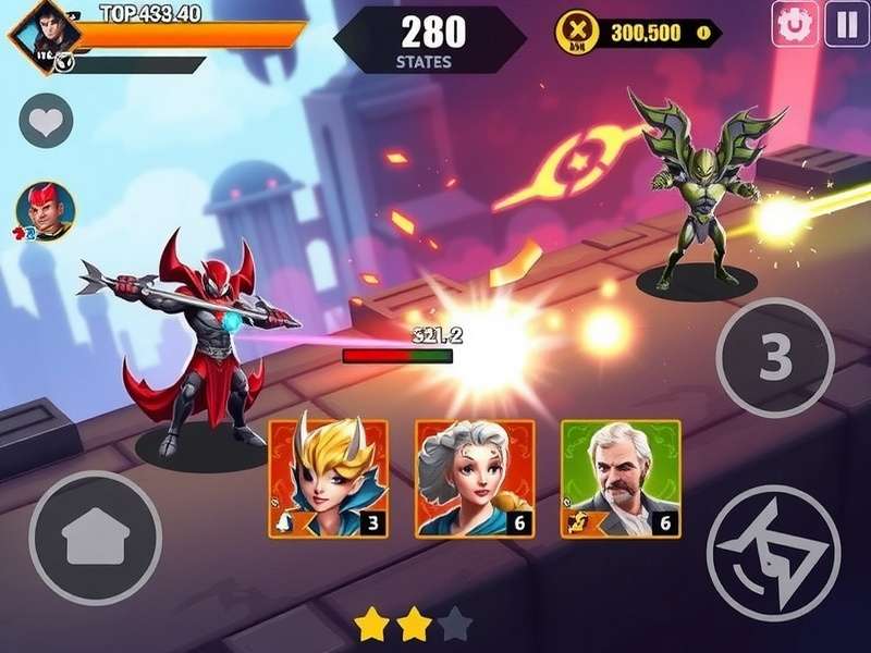 Hero Smash Legends character selection screen